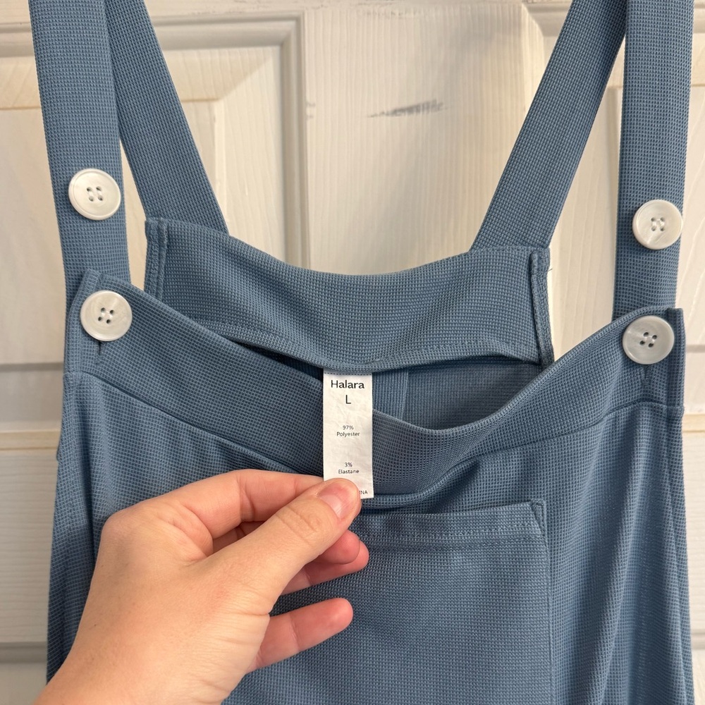 Halara Waffle Adjustable Strap Overalls - image 3